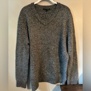 Banana Republic Charcoal V-Neck Sweater